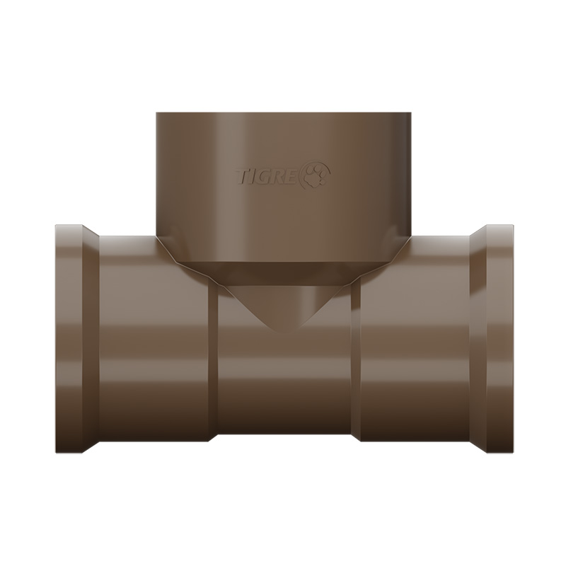 Tê Soldável com Rosca na Bolsa Central